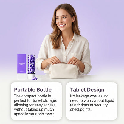 Purple Toothpaste Tablets for Fresh Breath