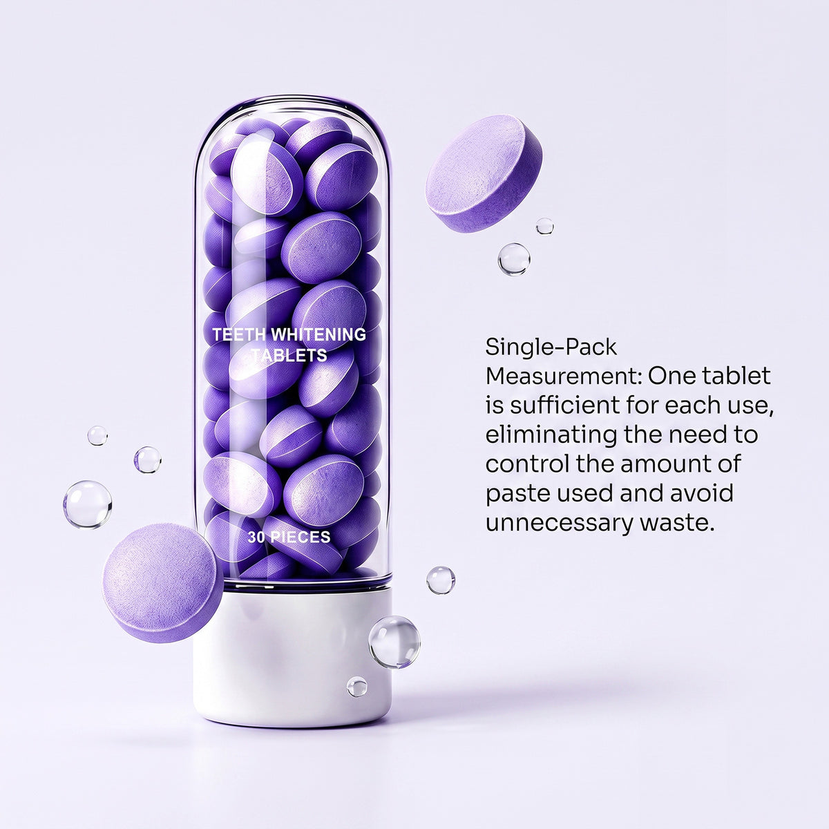 Purple Toothpaste Tablets for Fresh Breath