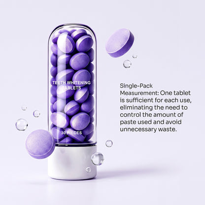 Purple Toothpaste Tablets for Fresh Breath