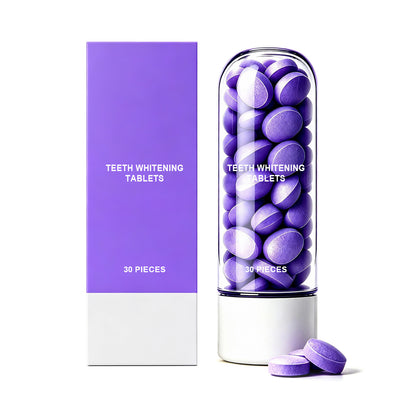Purple Toothpaste Tablets for Fresh Breath