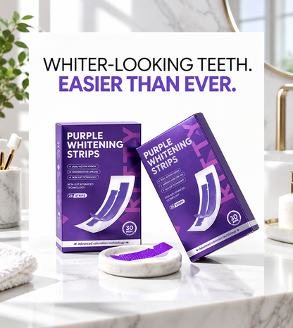 Purple Stain-Removing Whitening Strips